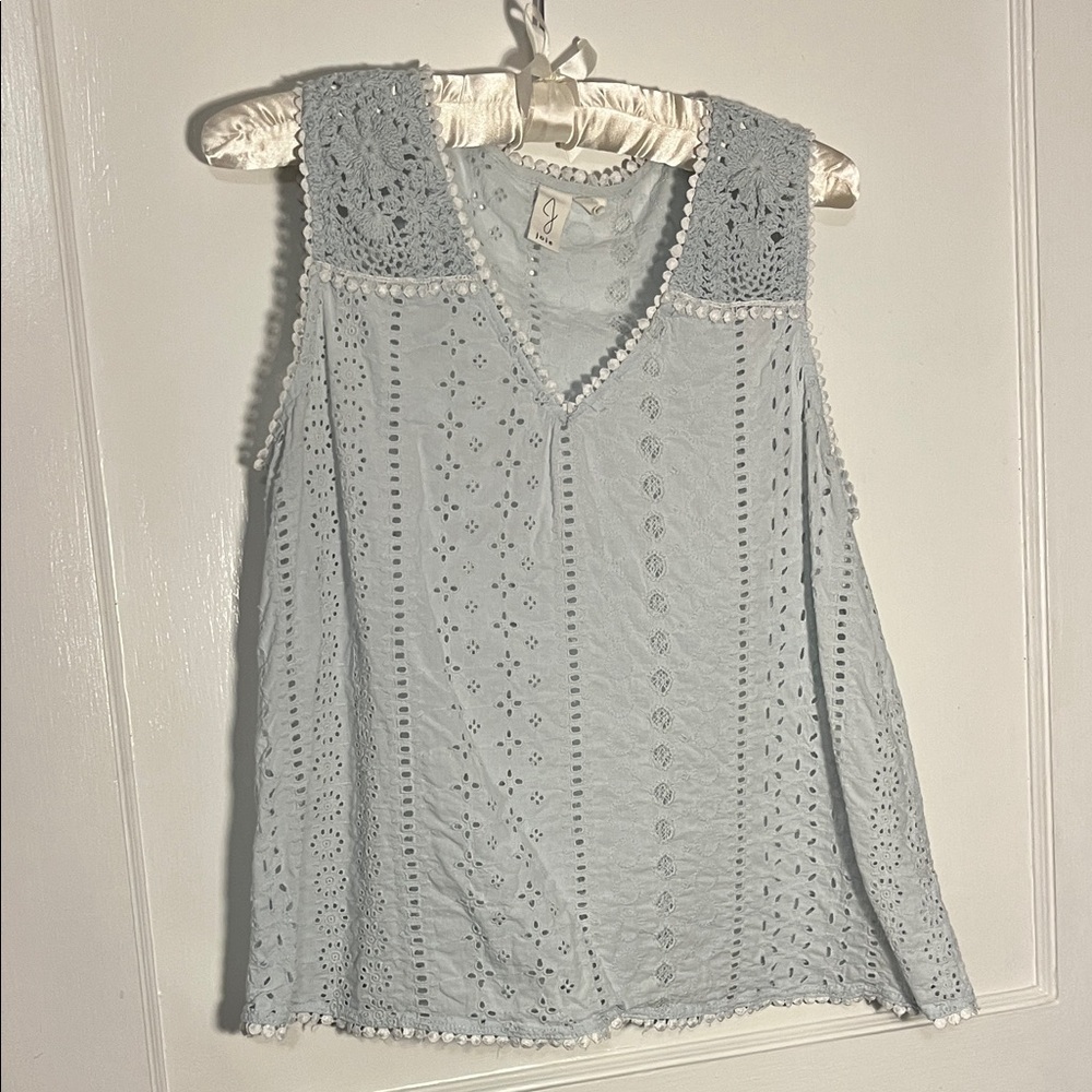Joie Light Breezy Blue Sleeveless Swing Blouse